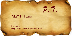 Pál Tina névjegykártya
